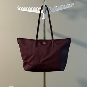 Lacoste Women's Burgundy Tote Bag